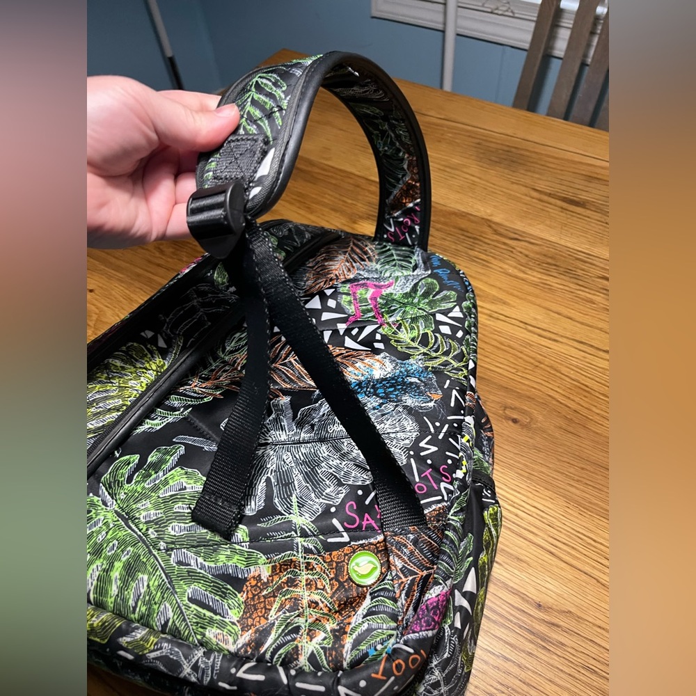 Sakroots Artist Circle Laptop Backpack | Black Wildlife | Fits 15” Laptop - Picture 13 of 15